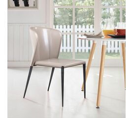 Стул Albert, кожа капучино | Интернет магазин мебели и декора LifeDekor