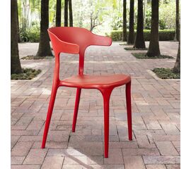 Стул Leo, первичный пластик красный | Интернет магазин мебели и декора LifeDekor