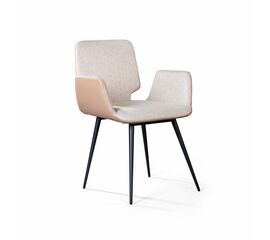 Стул с подлокотниками Adam, рогожка комби бежевый | Интернет магазин мебели и декора LifeDekor