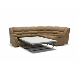 Ridberg диван-кровать угловой замша бежевый | Интернет магазин мебели и декора LifeDekor