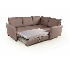 Hans диван-кровать угловой рогожка серый | Интернет магазин мебели и декора LifeDekor