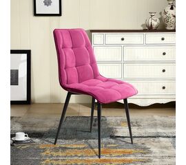 Стул UNO soft, бархат красный 16 / чёрный конус | Интернет магазин мебели и декора LifeDekor