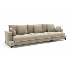 Oscar диван прямой трехместный рогожка бежевый | Интернет магазин мебели и декора LifeDekor