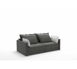 Incanto диван-кровать прямой бархат серый | Интернет магазин мебели и декора LifeDekor