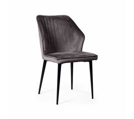 Стул Berg, бархат  светло-серый 26 | Интернет магазин мебели и декора LifeDekor