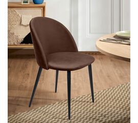 Стул Thomas, бархат коричневый 12 | Интернет магазин мебели и декора LifeDekor
