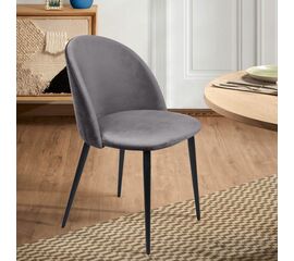 Стул Thomas, бархат серый 27 | Интернет магазин мебели и декора LifeDekor