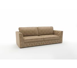 Budapest диван-кровать трехместный, прямой, замша бежевый | Интернет магазин мебели и декора LifeDekor