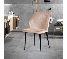 Стул Berg, бархат бежевый 5 | Интернет магазин мебели и декора LifeDekor