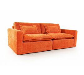 Island диван рогожка оранжевый | Интернет магазин мебели и декора LifeDekor