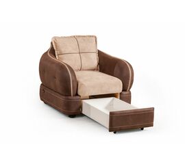 Napoli (Неаполь) кресло с ящиком, замша | Интернет магазин мебели и декора LifeDekor