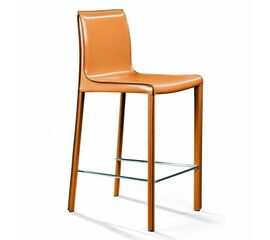 Стул полубарный Barrie, кожа camel | Интернет магазин мебели и декора LifeDekor