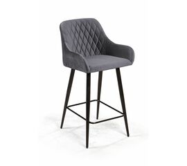 Стул полубарный Robert, бархат серый 27 | Интернет магазин мебели и декора LifeDekor