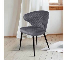 Стул Richard ромб, бархат серый 27 | Интернет магазин мебели и декора LifeDekor