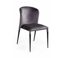 Стул Albert (Альберт), бархат антрацит 14 | Интернет магазин мебели и декора LifeDekor