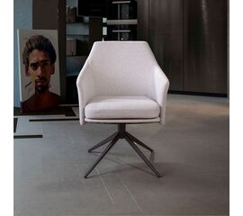 Стул Ben с подлокотниками, светло-серый | Интернет магазин мебели и декора LifeDekor