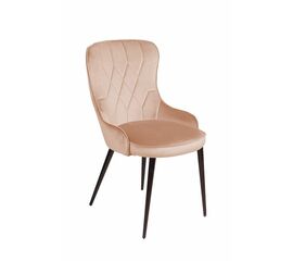 Стул Leonardo, бархат бежевый 5 | Интернет магазин мебели и декора LifeDekor