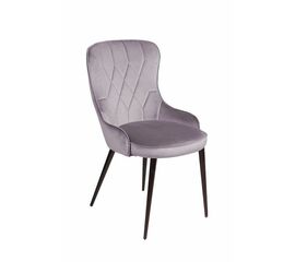 Стул Leonardo, бархат светло-серый 26 | Интернет магазин мебели и декора LifeDekor