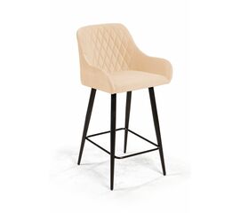 Стул полубарный Robert, бархат бежевый 5 | Интернет магазин мебели и декора LifeDekor