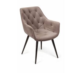 Стул поворотный 360 градусов Archi, бархат бежевый 5, опора конус | Интернет магазин мебели и декора LifeDekor