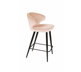 Стул полубарный Richard, бархат бежевый 5 | Интернет магазин мебели и декора LifeDekor