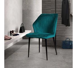 Стул Berg, бархат бирюзовый 87 | Интернет магазин мебели и декора LifeDekor