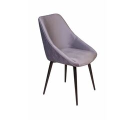 Стул Neo ромб, поворотный на 90 градусов, функция возврата, антишум, бархат светло-серый 26/опора конус | Интернет магазин мебели и декора LifeDekor