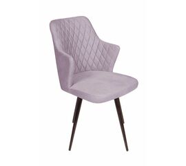 Стул поворотный на 90 градусов, функция возврата, антишум Hunt ромб, бархат светло-серый 26 / чёрный конус | Интернет магазин мебели и декора LifeDekor