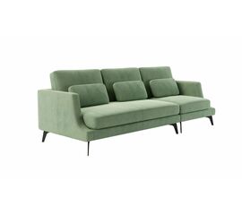 Albert диван прямой трехместный, бархат зеленый 19 | Интернет магазин мебели и декора LifeDekor