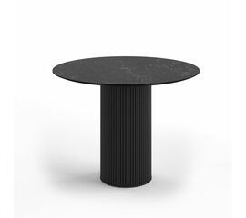 Стол круглый Elan 100, керамика черная | Интернет магазин мебели и декора LifeDekor