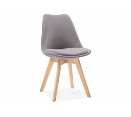 Стул деревянный Bonuss light gray / wood | Интернет магазин мебели и декора LifeDekor