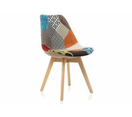 Стул деревянный Mille fabric multicolor | Интернет магазин мебели и декора LifeDekor