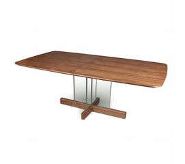 Стол обеденный Ghost 200, столешница орех | Интернет магазин мебели и декора LifeDekor