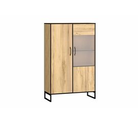 Шкаф-витрина Виртон-21, Дуб крафт золотой | Интернет магазин мебели и декора LifeDekor