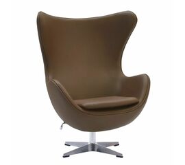 Кресло EGG STYLE CHAIR коричневый | Интернет магазин мебели и декора LifeDekor