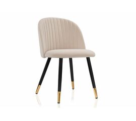 Стул Gabi beige / black / gold | Интернет магазин мебели и декора LifeDekor