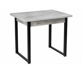 Стол деревянный Форли бетон / черный матовый | Интернет магазин мебели и декора LifeDekor