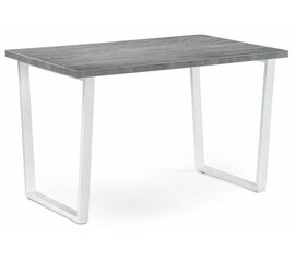 Стол деревянный Лота Лофт 120 25 мм белый матовый / бетон | Интернет магазин мебели и декора LifeDekor