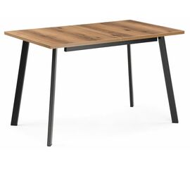 Стол деревянный Колон Лофт 120 25 мм дуб делано темный / матовый черный | Интернет магазин мебели и декора LifeDekor