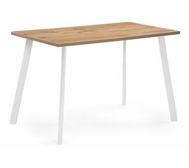 Стол деревянный Тринити Лофт 140 25 мм дуб вотан / белый матовый | Интернет магазин мебели и декора LifeDekor