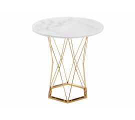 Стол деревянный Melan white / gold | Интернет магазин мебели и декора LifeDekor