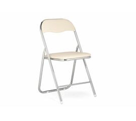 Стул Fold 1 складной beige / chrome | Интернет магазин мебели и декора LifeDekor