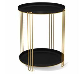 Столик журнальный SHT-CT31 золото/черный муар | Интернет магазин мебели и декора LifeDekor