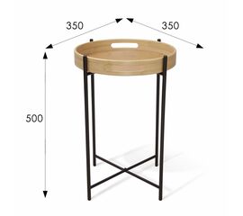 Столик кофейный SHT-CT30 черный муар/прозрачный лак | Интернет магазин мебели и декора LifeDekor