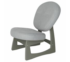 Кресло для отдыха Смарт G Силуэт Ткань ультра смок, каркас серый ясень | Интернет магазин мебели и декора LifeDekor