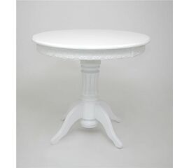 Стол обеденный круглый раздвижной Милорд (90 х120 + юбка) Белый | Интернет магазин мебели и декора LifeDekor