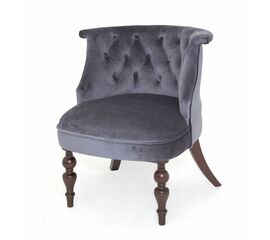 Кресло Бархат (темный тон / 36 - голубовато-серый) | Интернет магазин мебели и декора LifeDekor