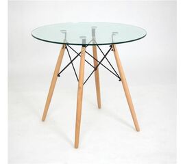 Стол круглый стеклянный 108-1-TD d-80G /Луи (СТЕКЛО) | Интернет магазин мебели и декора LifeDekor