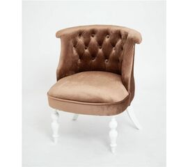 Кресло Бархат (эмаль белая / 6 - шоколад) | Интернет магазин мебели и декора LifeDekor