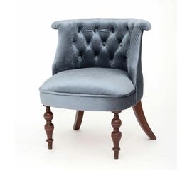 Кресло Бархат (темный тон / 25 - грязно-голубой) | Интернет магазин мебели и декора LifeDekor